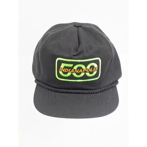 VINTAGE Indianapolis 500‎ Patch Black Racing Motorsports Indy 500 Retro
